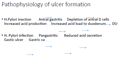pathophysiology of ulcer formation