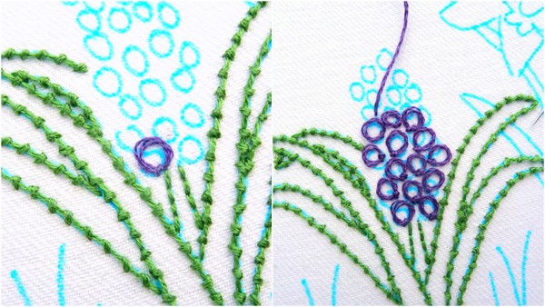 Hướng dẫn thêu hoa lục bình - Hình 4