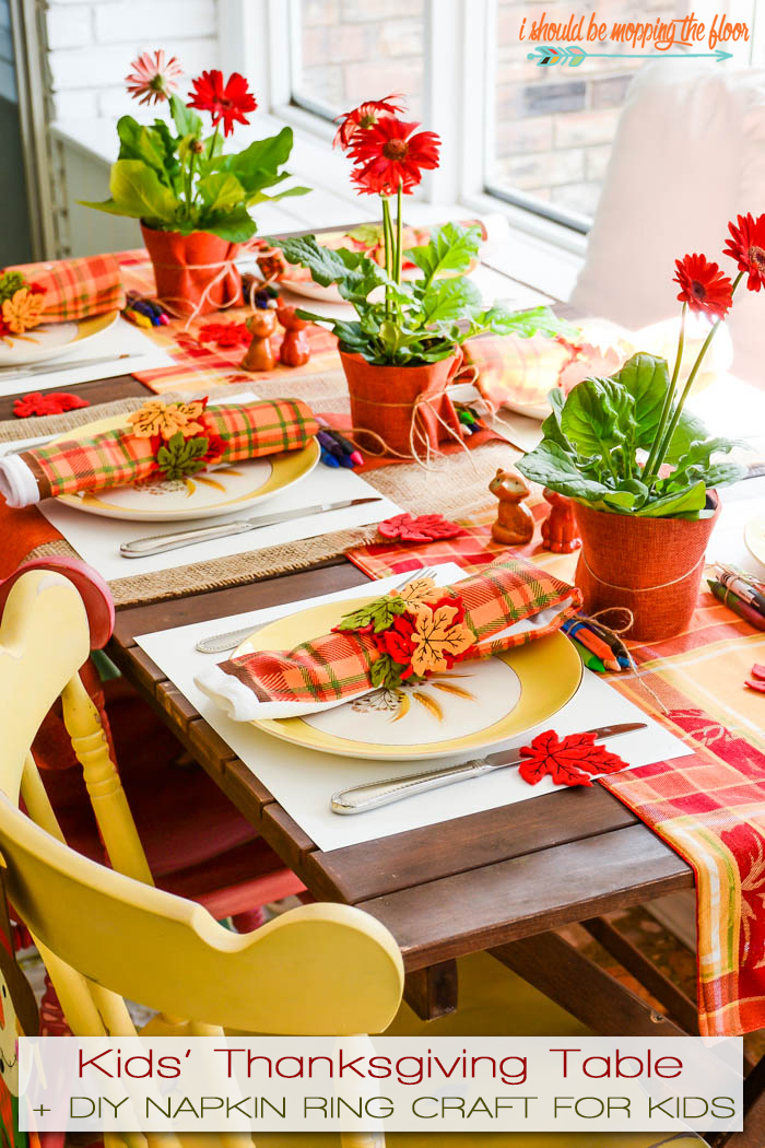 This Budget-Friendly Kids' Thanksgiving Table has so many fun components to occupy the littles on the big day.