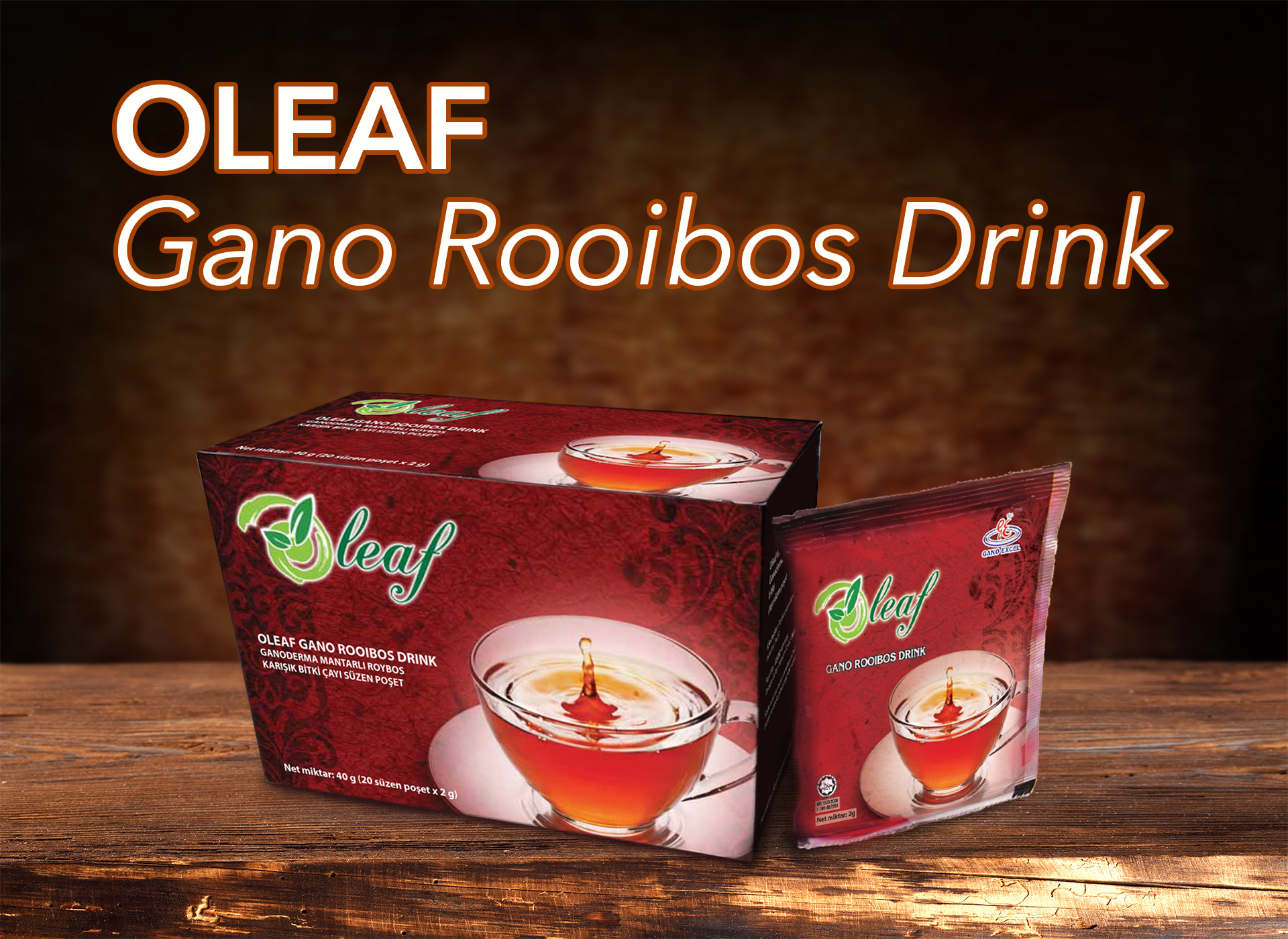 Oleaf Gano Rooibos Drink Gano Çay Gano Excel Kahve Coffee