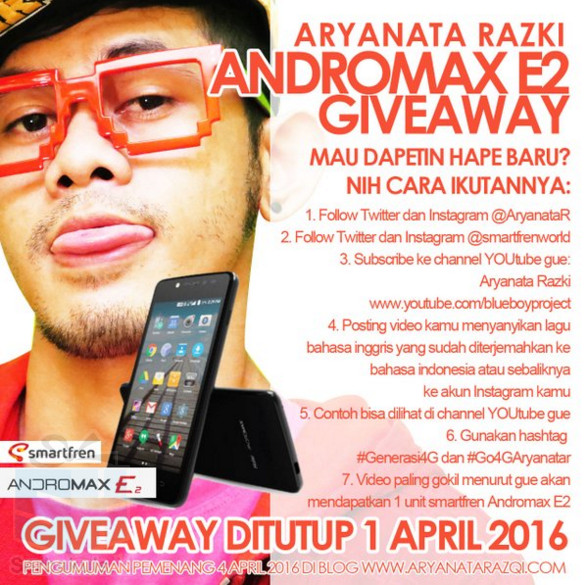 Kontes Video By Aryanata Razki Berhadiah Smartfren Andromax E2 Kontes Video By Aryanata Razki Berhadiah Smartfren Andromax E2