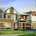 Mix roof style modern house in 400 sq-yd