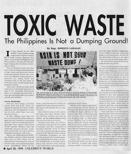 ALAM MO BA 'TO? (Do You Know This?) Toxic Waste The Philippines is