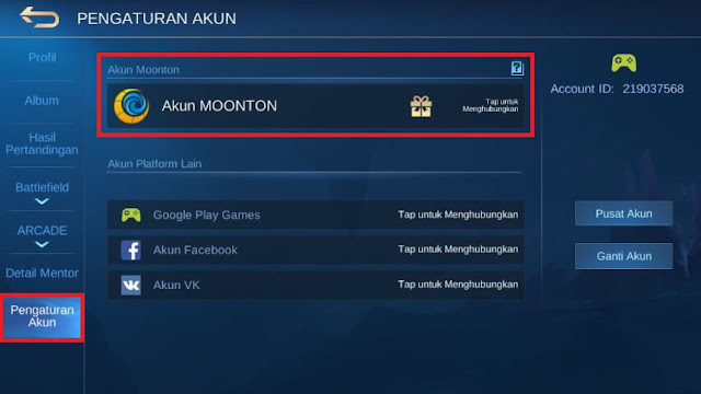 6+ Daftar Email Akun Moonton !! My Blog My Best Blog