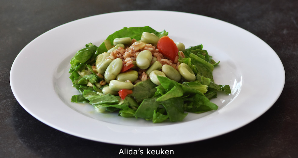 Vegetarische gerechten bij Alida in de keuken.