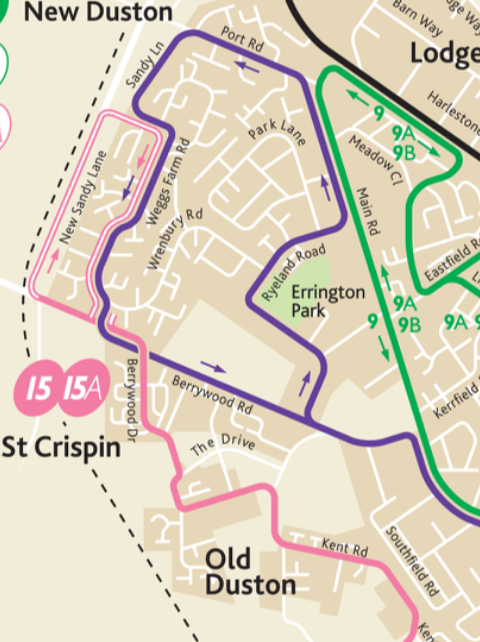 15a bus route map