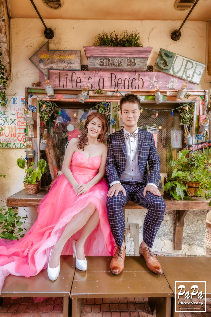 PAPA-PHOTO 沖繩自助婚紗,美國村,勝連城跡,伊計島,ESTINATE HOTEL,海中道路