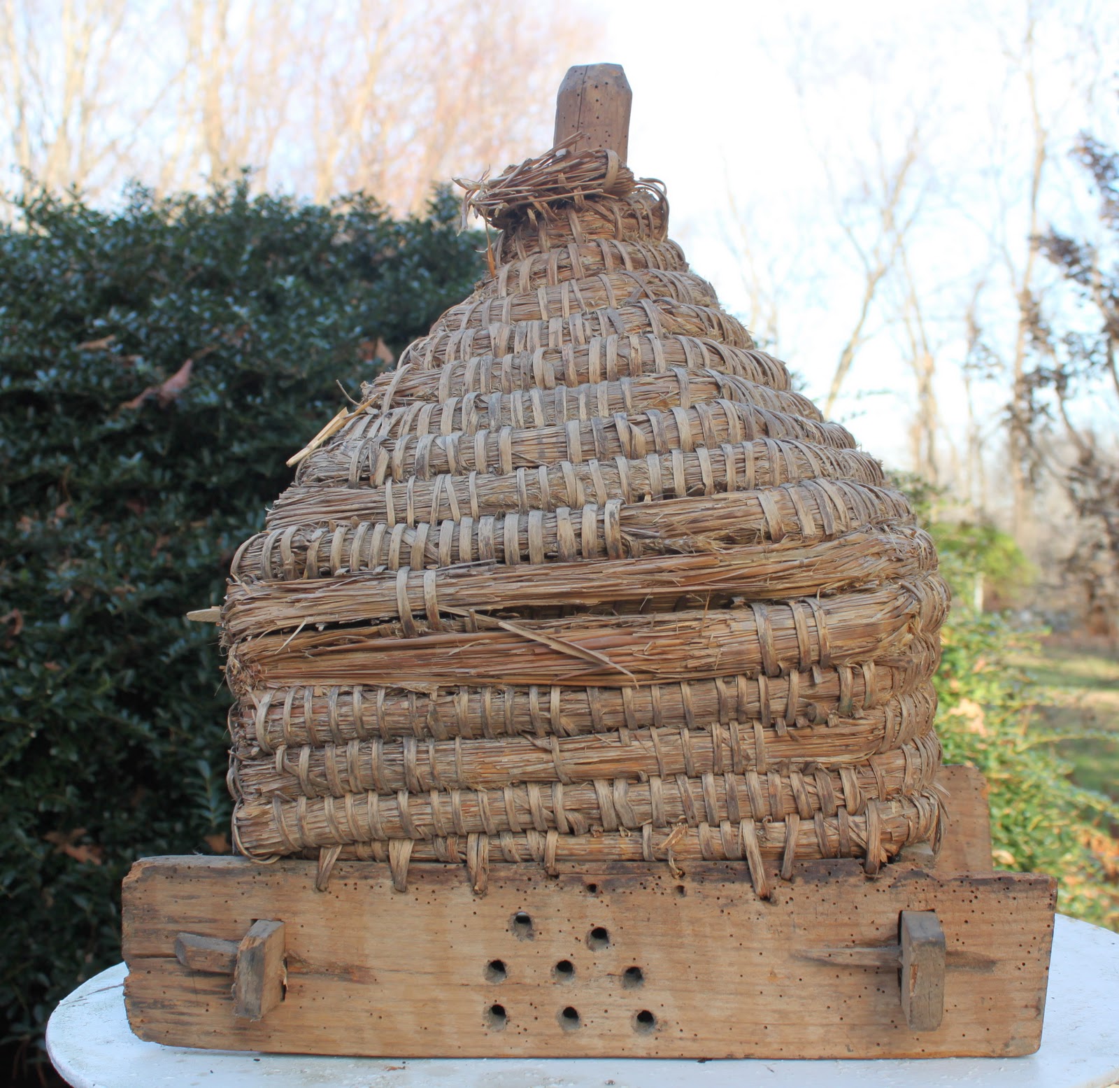 52 FLEA Antique French Bee Skep For Sale