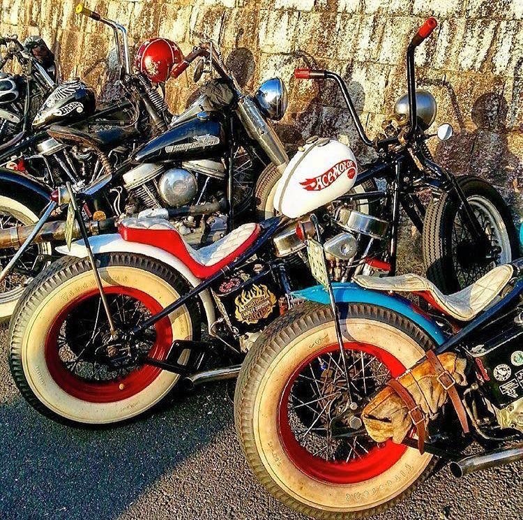 Old School Chopper with Japanese style kakimoto