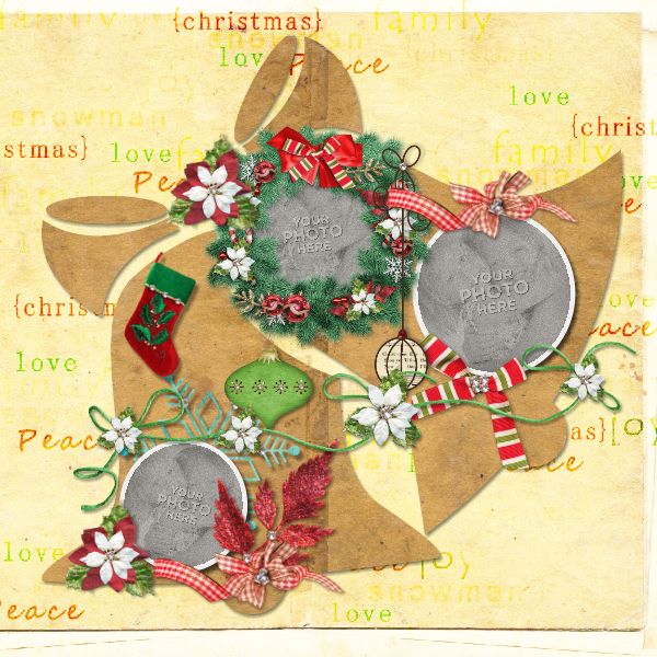 Christmas Template and 2 new freebies