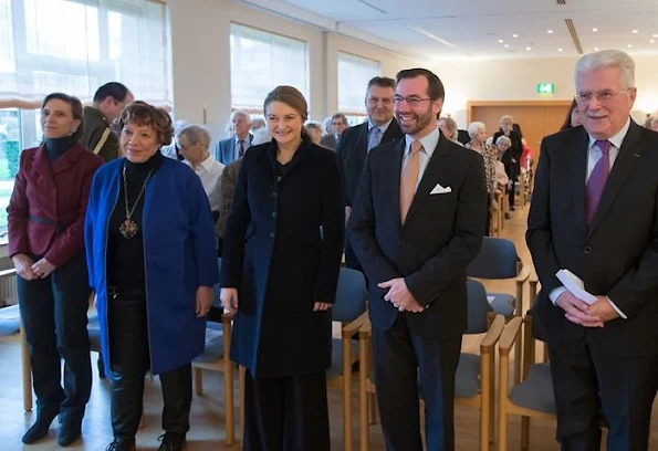 Guillaume, Hereditary Grand Duke of Luxembourg and Stéphanie, Hereditary Grand Duchess of Luxembourg visited Konviktsgaart nursing home in Luxembourg.