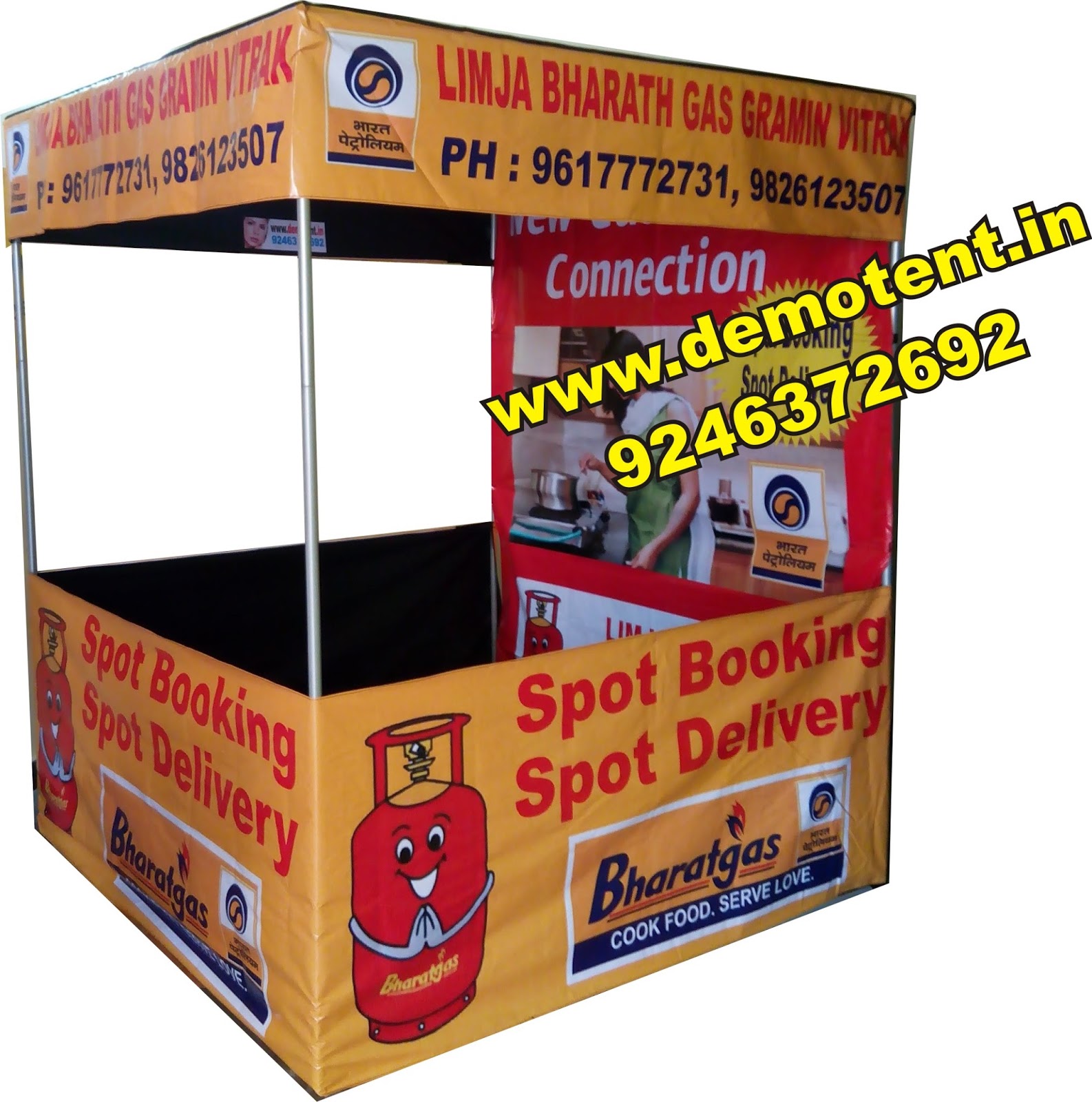 DTH Marketing Ideas, dth marketing tent, dth demo tent, Gas Agency