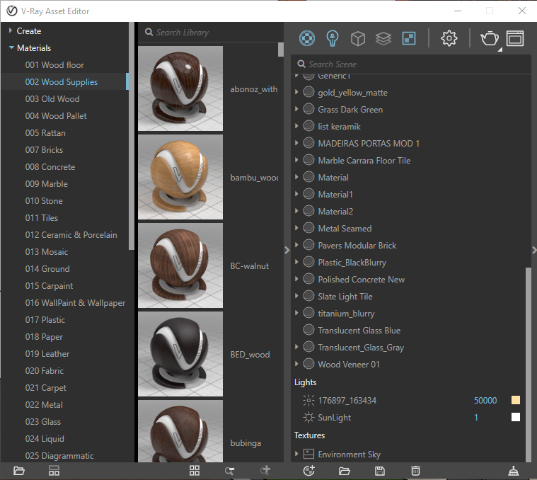 vray material library