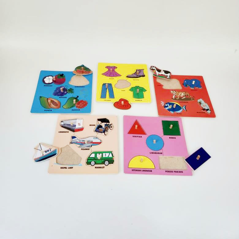 Puzzle Isi 5 Knob APE - SEBUTIK EDUTOYS
