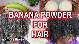 How to Make BANANA POWDER for Hair | NO MORE FLAKES | DiscoveringNatural