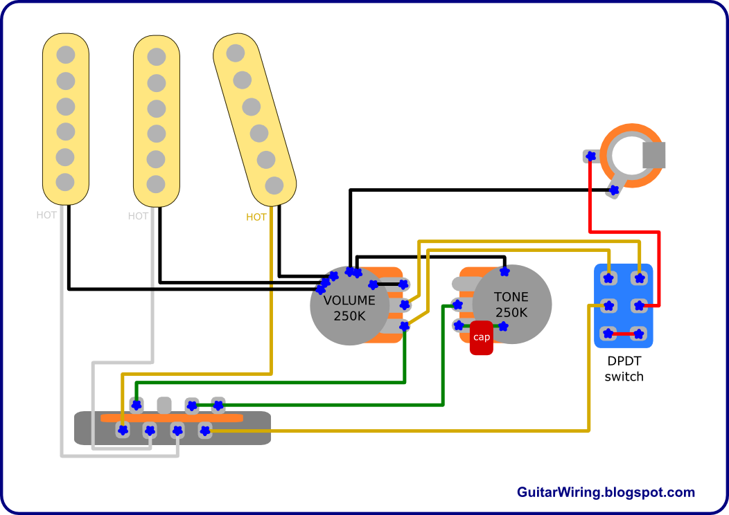 The Guitar Wiring Blog - diagrams and tips: Direct-Through Strat Mod