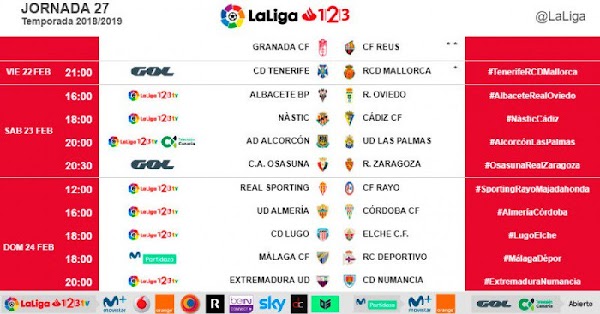 El Málaga - Deportivo, el domingo 24 de Febrero a las 18:00 horas