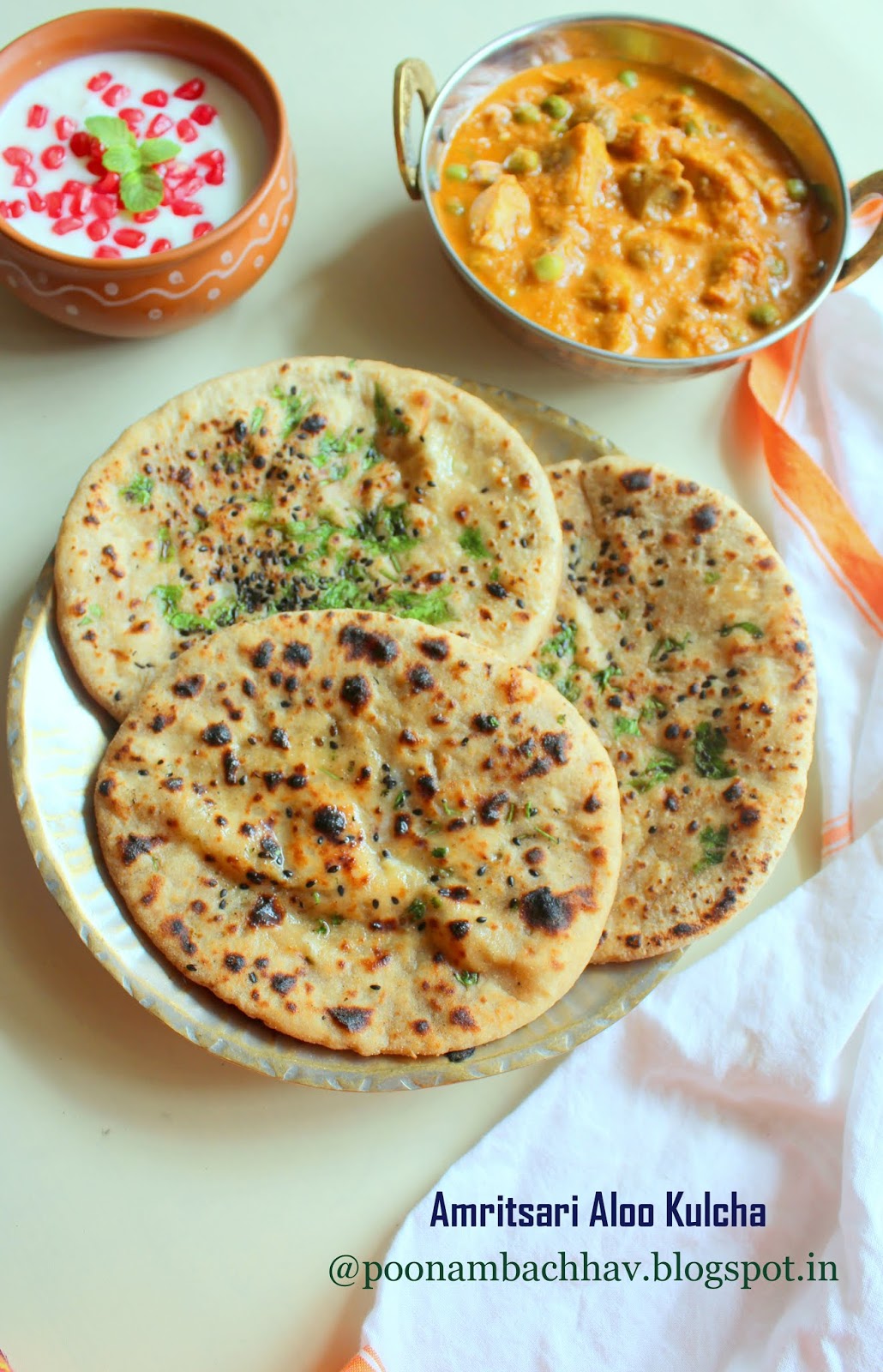 Annapurna Amritsari Aloo Kulcha / Potato Stuffed Indian Flat Bread