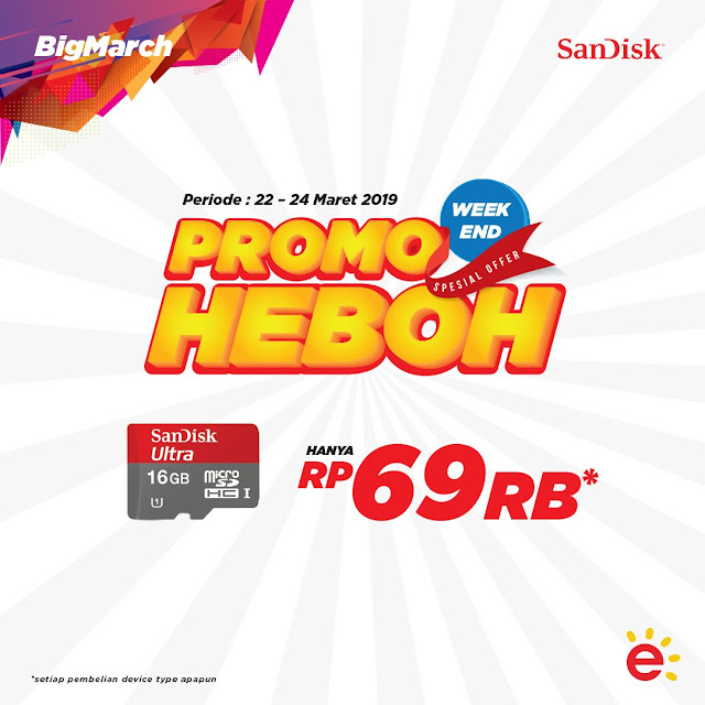 #Erafone - #Promo Spesial Weekend Sandisk Ultra 16GB Hanya 69Ribu (s.d 24 Maret 2019)