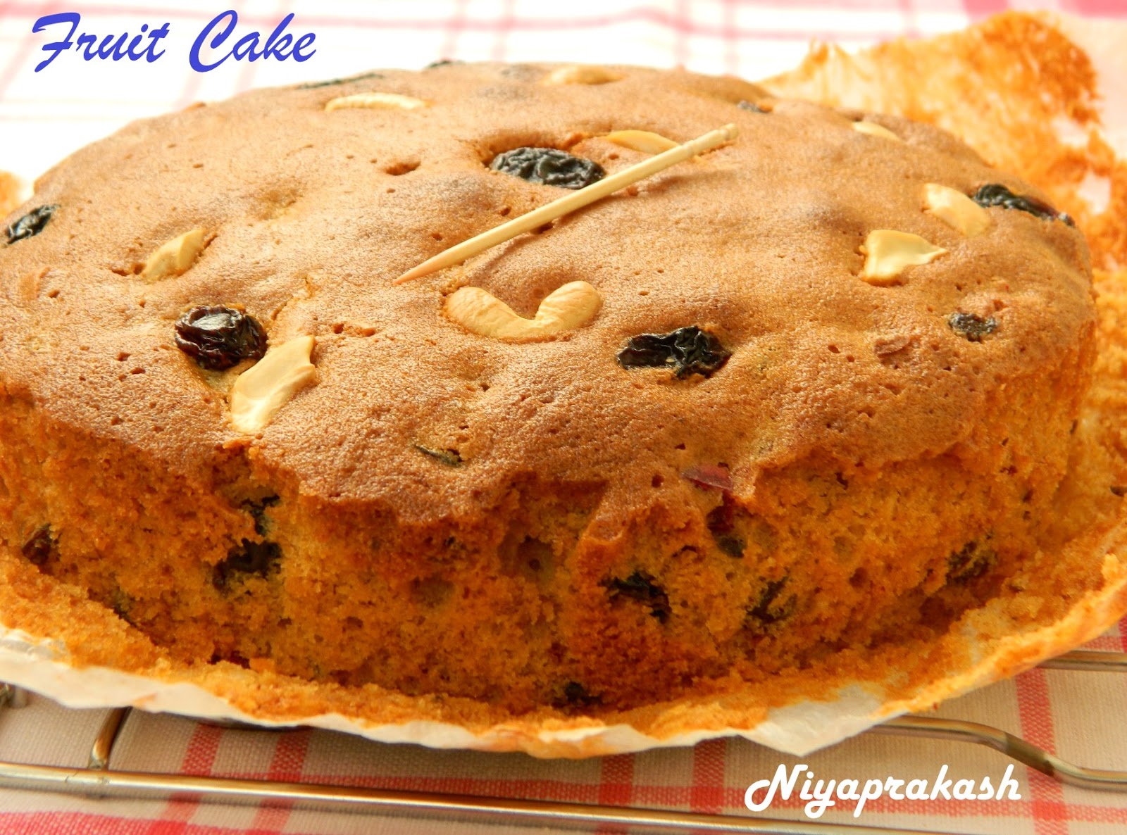 Niya's World Rich Fruit Cake (2nd recipe, with caramel sugar syrup and