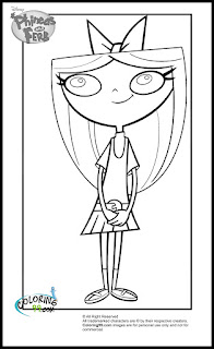 phineas and ferb isabella coloring pages