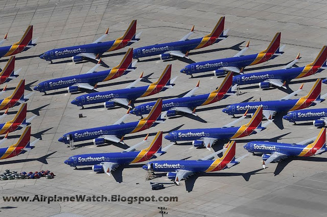 Grounded Southwest Airlines Boeing 737