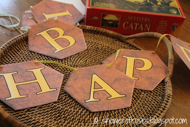 Shower Of Roses A Settlers Of Catan Birthday Party And Game Night