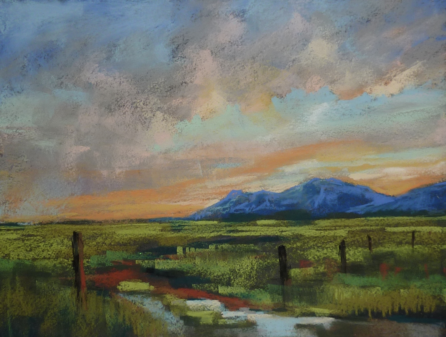 Try This Fun Challenge with Hard Pastels Painting My World