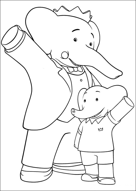 babar coloring pages - photo #38