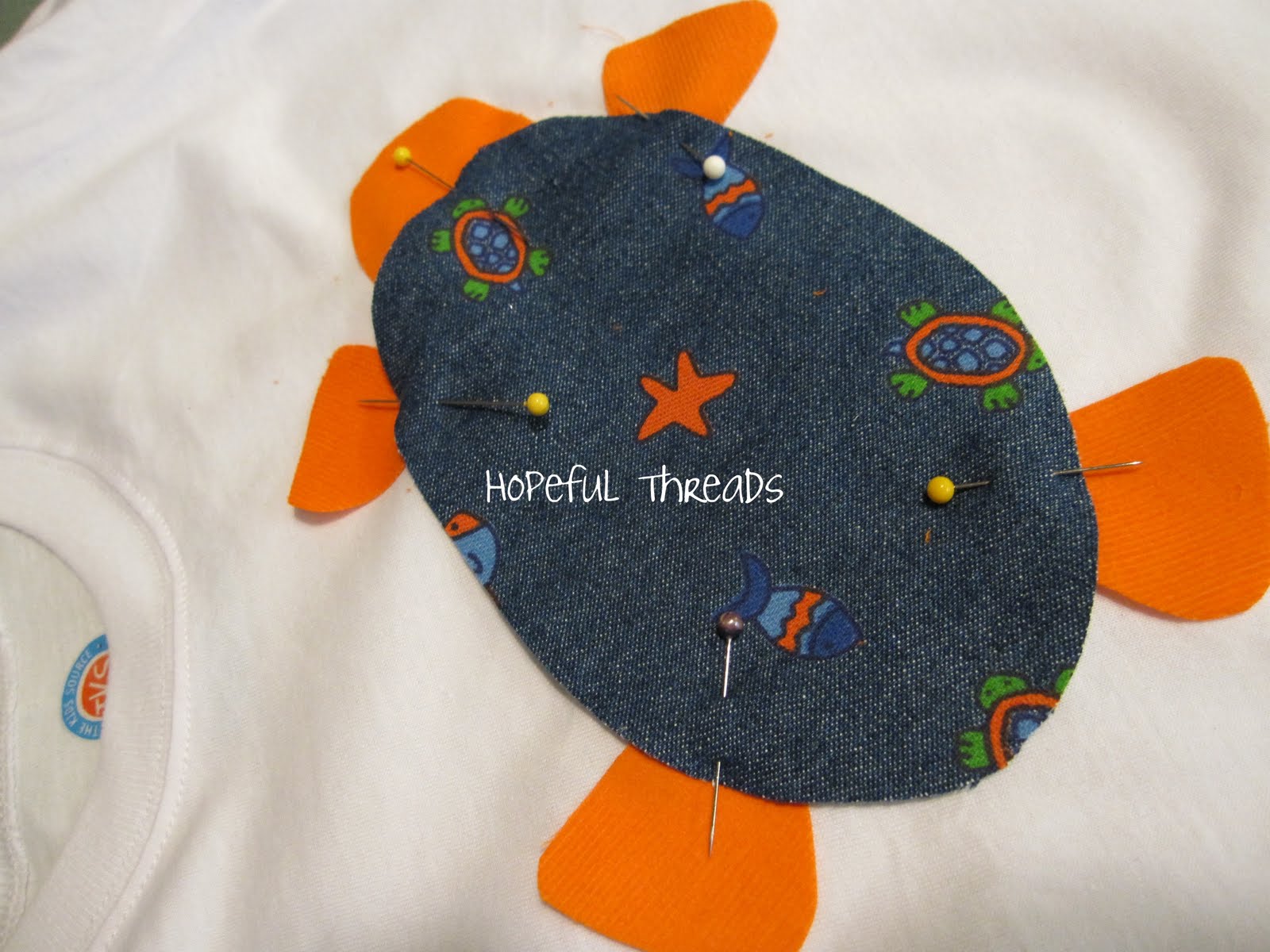 Hopeful Threads: Turtle Applique Shirt