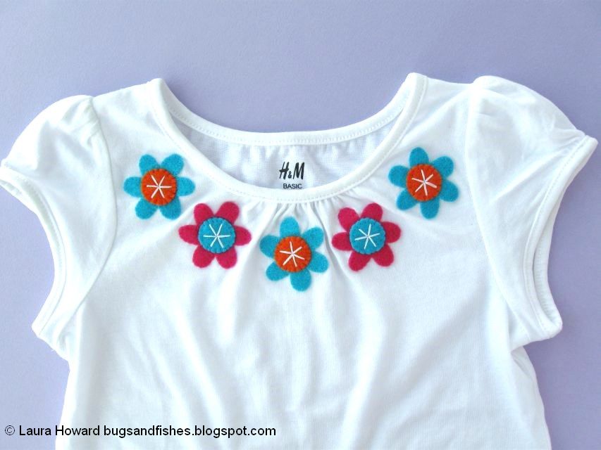 Bugs and Fishes by Lupin: Crafting With Felt Flowers: Floral Applique T ...