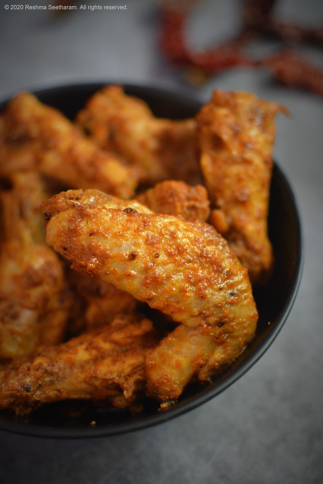 Stove-top sauteed chicken wings
