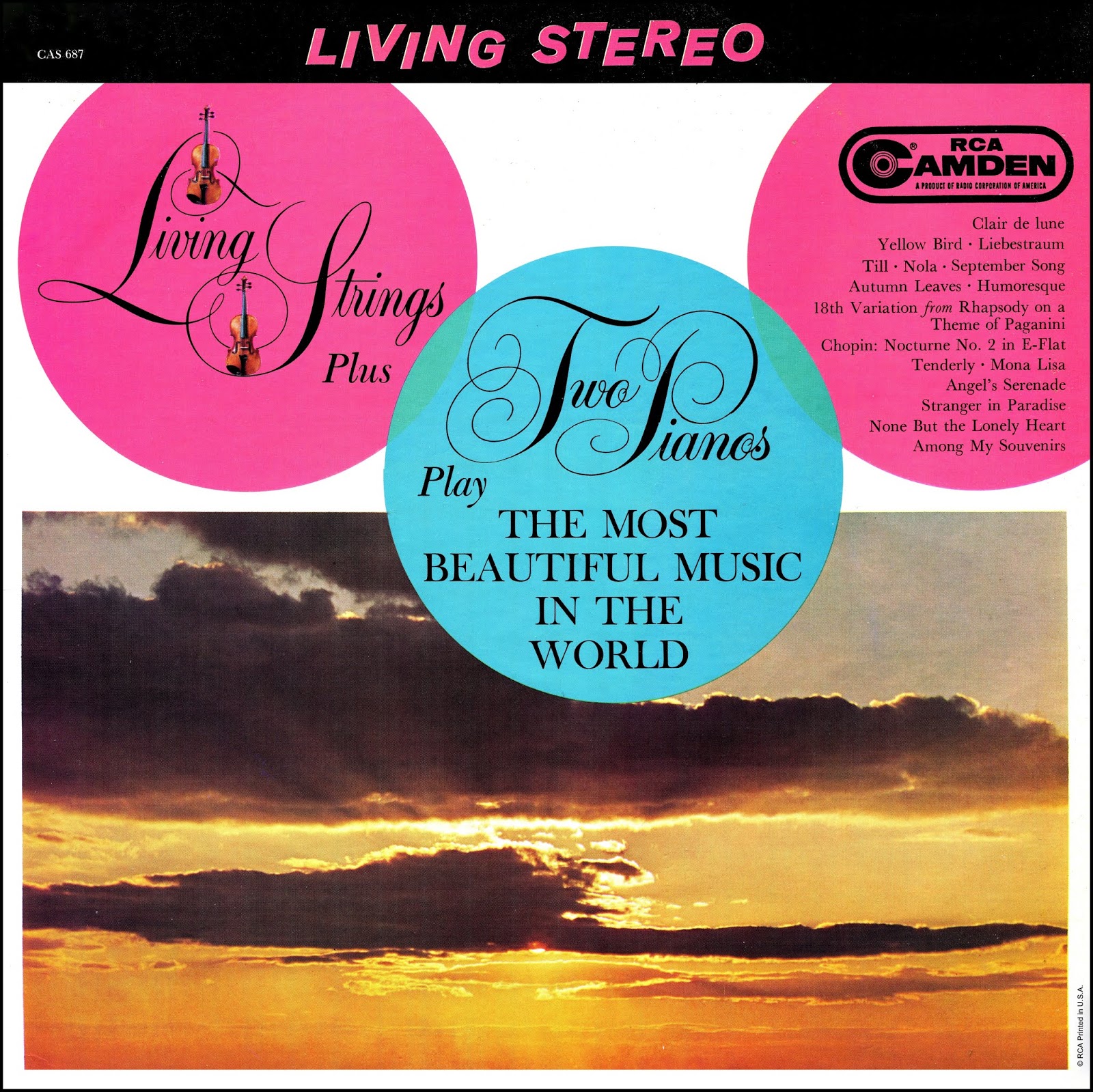 The Vinyl Cloak The Living Strings Plus Two Pianos Play The Most