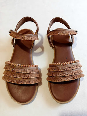 sandals, brown, smeđe, sandale, fringe, resice, strap, remen, shoes, obuća, onlajn šoping, povoljno