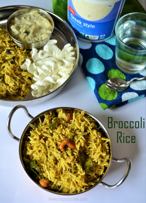 Broccoli Rice Recipe Indian Style Broccoli Rice Variety Rice