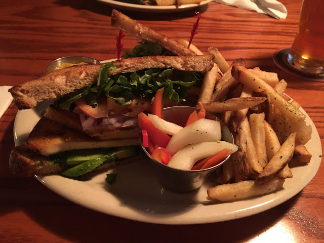 Pan-Seared Tofu Sandwich at Elliott Bay Brewery & Pub, Seattle, WA | A Hoppy Medium