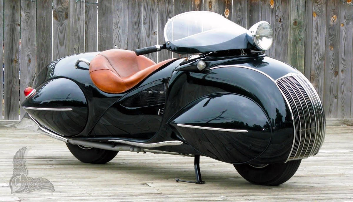 custom art deco 1930 henderson motorcycle
