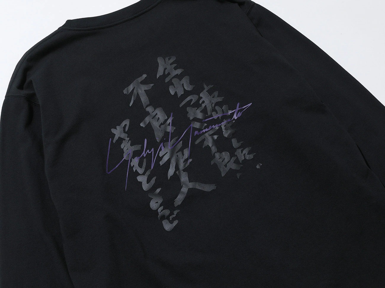 Yohji Yamamoto × New Era ARTWORK MESSAGE PRINT LONG SLEEVES HX-T89-986-1-02 US＄243