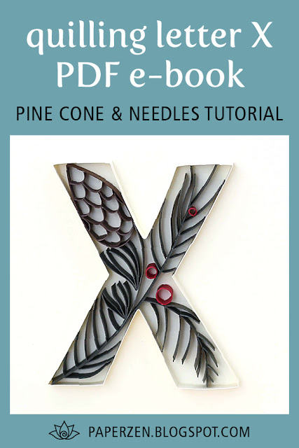Quilling Christmas Pine Cone Needles Tutorial Quilling Christmas Pine Cone Needles Tutorial