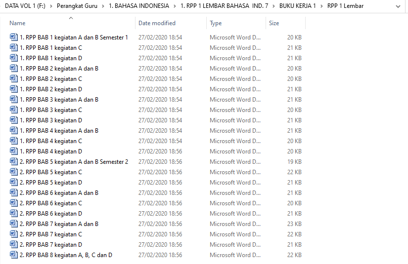 √ Download Kumpulan RPP 1 Lembar Paket Perangkat