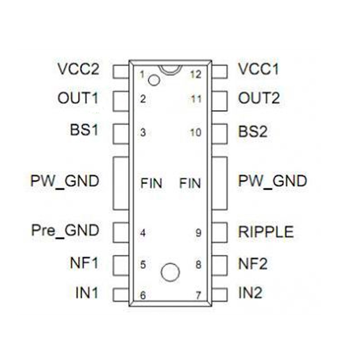 هندسة الالكترونيات : TA8227P = UTC8227- TA8227P = UTC8227