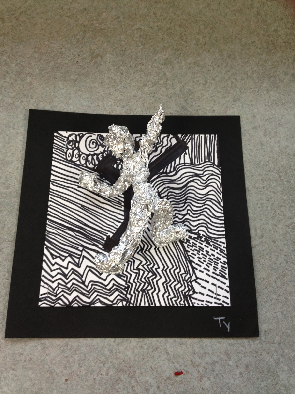 WHAT'S HAPPENING IN THE ART ROOM??: 3rd Grade Keith Haring Figures