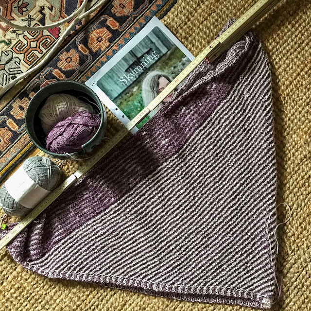 sjal, shawl, skymning sjal, shawl, skymning