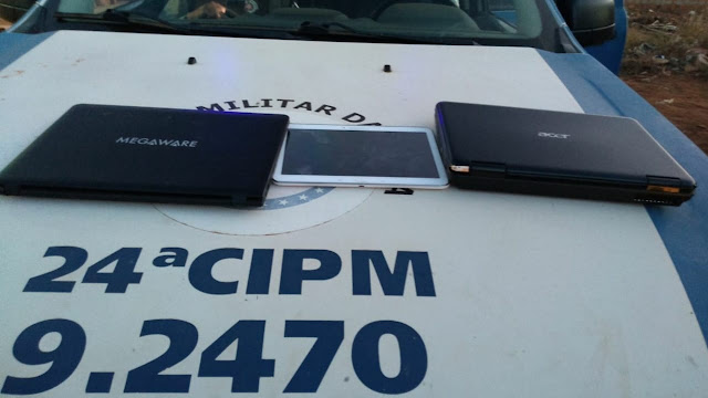 Policiais da 24ª CIPM recuperam produtos de furtos em Ourolândia