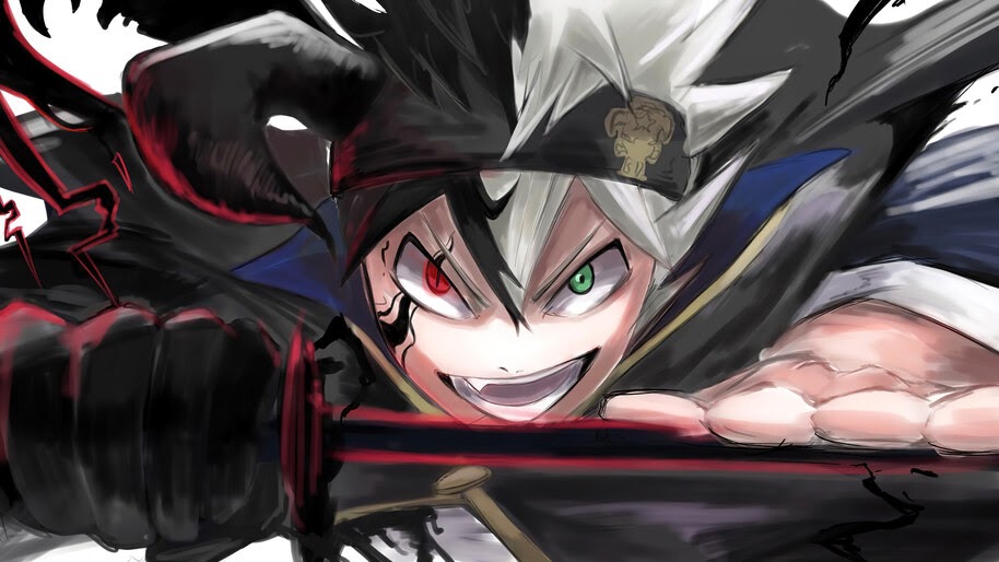 #8.2121, Black, Asta, Black Clover, 4K Wallpaper