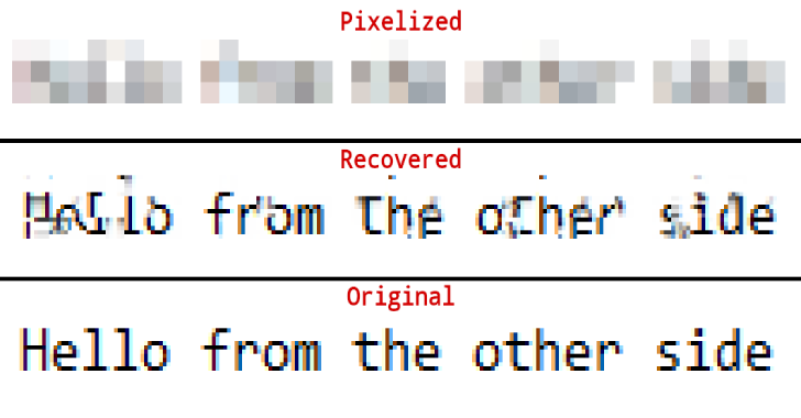 Depix : Recovers Passwords From Pixelized Screenshots