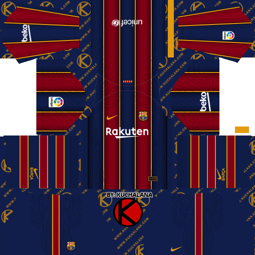 F.C. Barcelona 2020-21 Nike Kit - Dls2019 - Kuchalana