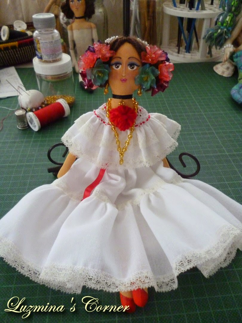 Practicando un nuevo modelo de pollera
