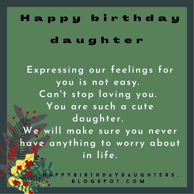 Happy birthday daughter wishes images