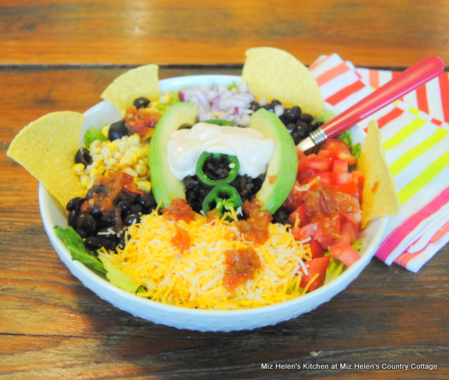 Taco Tuesday Salad With Taco Dressing at Miz Helen's Country Cottage